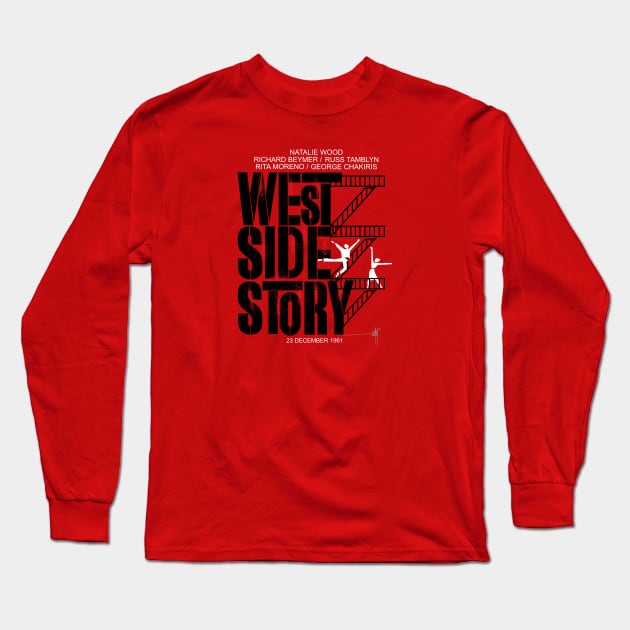 West Side Story T-shirt version Long Sleeve T-Shirt by Jun Pagano